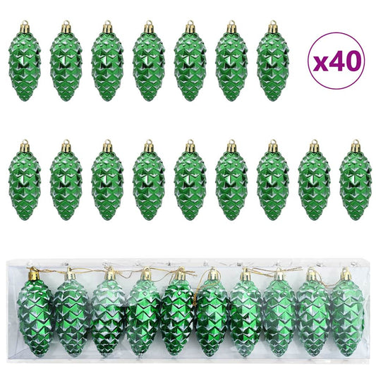 Weihnachtsbaumdekoration 40 pcs Grün