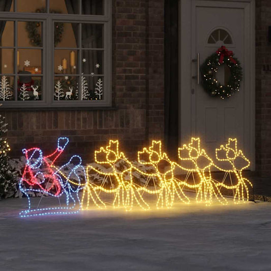 LED Weihnachtsdekoration Mehrfarbig 69 x 79 cm PVC