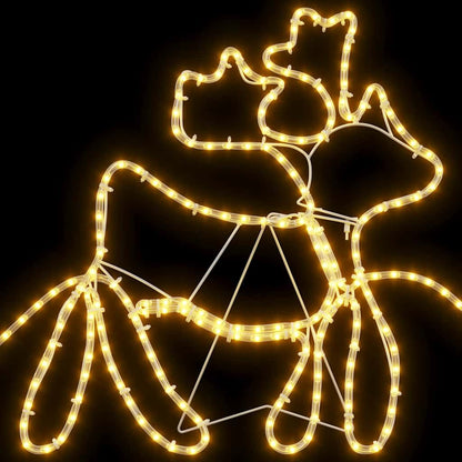 LED Weihnachtsdekoration Mehrfarbig 69 x 79 cm PVC