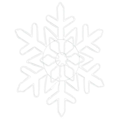 Weihnachts-Schneeflocke Blau 55.5 x 55.5 x 0.75cm PVC