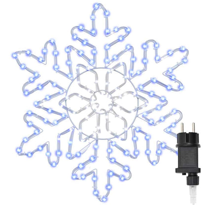 Weihnachts-Schneeflocke Blau 55.5 x 55.5 x 0.75cm PVC