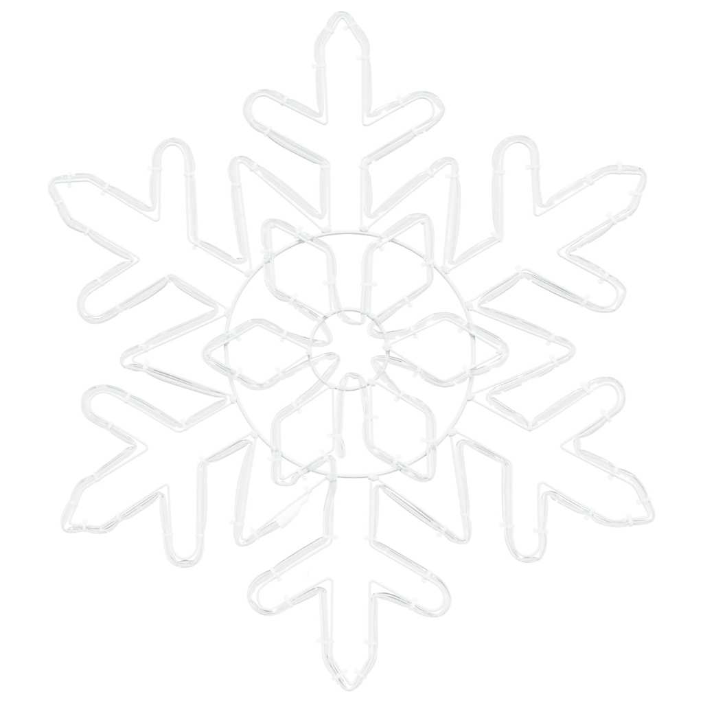 Weihnachts-Schneeflocke Blau 55.5 x 55.5 x 0.75cm PVC