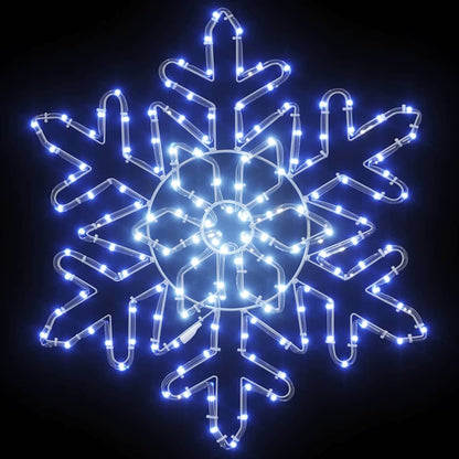 Weihnachts-Schneeflocke Blau 55.5 x 55.5 x 0.75cm PVC