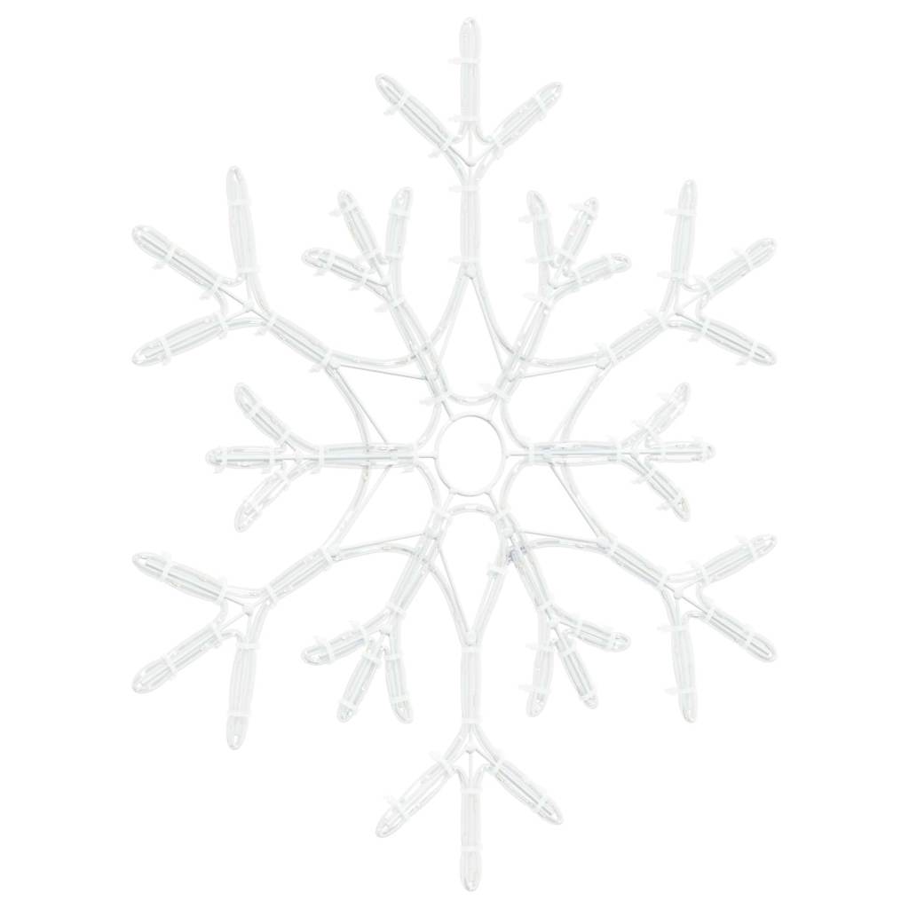 Weihnachts-Schneeflocke Warmes Weiß 56 x 49 x 0.7 cm PVC