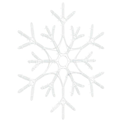 Weihnachts-Schneeflocke Warmes Weiß 56 x 49 x 0.7 cm PVC