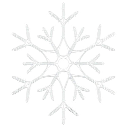 Weihnachts-Schneeflocke Warmes Weiß 56 x 49 x 0.7 cm PVC