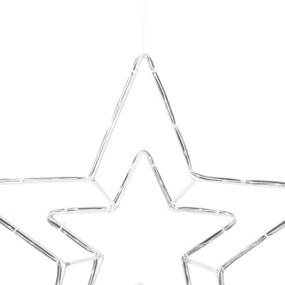 Weihnachtsstern Kalter Weiß 51.5 x 50 x 0.65 cm Eisen