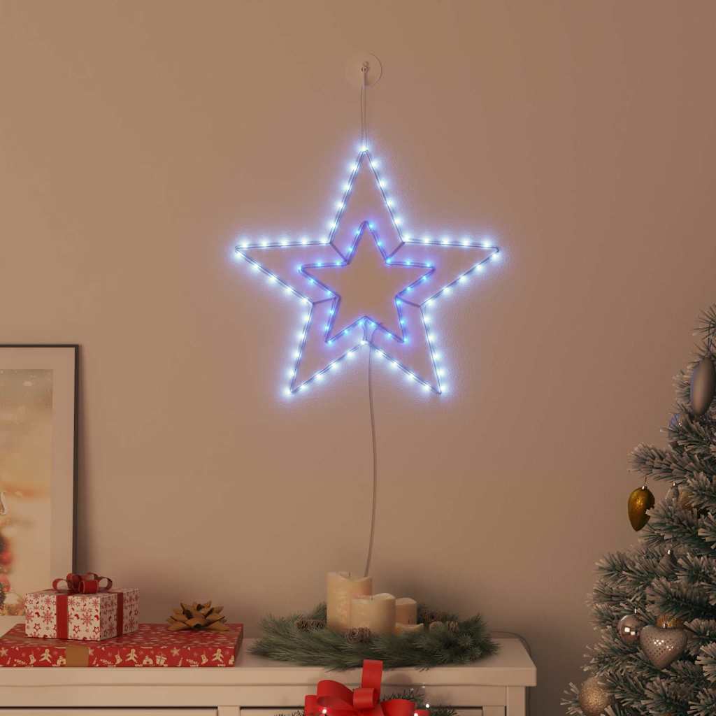 Weihnachtsstern Kalter Weiß 51.5 x 50 x 0.65 cm Eisen