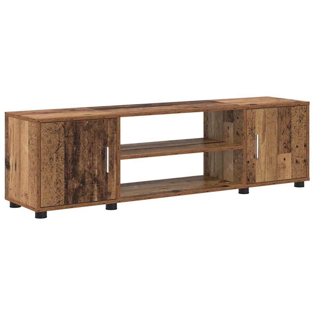 TV-Schrankset Wandmontiert 4 pcs Altholz Holzwerkstoff