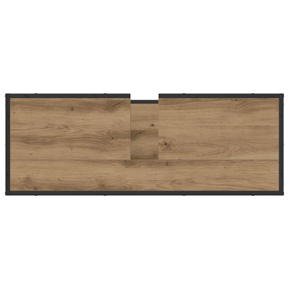 Badezimmermöbel-Set mit Regal 4 pcs Artisan-Eiche Holzwerkstoff