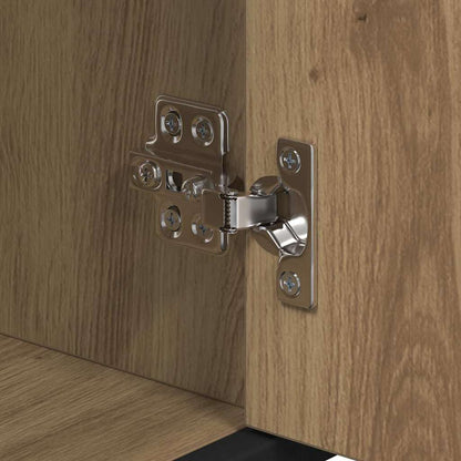 Badezimmermöbel-Set mit Regal 3 pcs Artisan-Eiche Holzwerkstoff