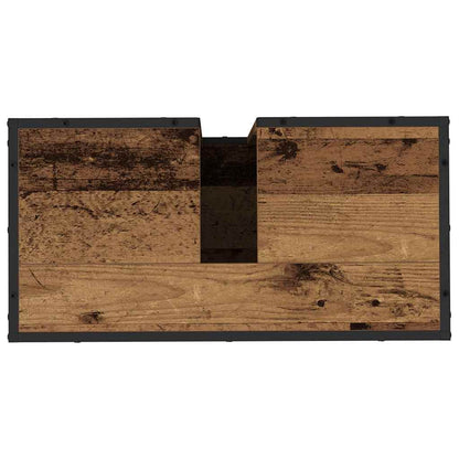 Badezimmermöbel-Set mit Schubladen 4 pcs Altholz Holzwerkstoff