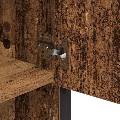 Badezimmermöbel-Set mit Regal 3 pcs Altholz Holzwerkstoff