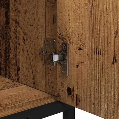 Badezimmermöbel-Set mit Schubladen 2 pcs Altholz Holzwerkstoff