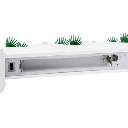 Weihnachtskerzenbrücke mit 7 LEDs 3 pcs Weiß 39,5 x 5 x 29 cm