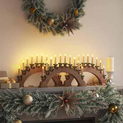 Weihnachtskerzenbogen mit 10 LED Kerzen 3 pcs Braun