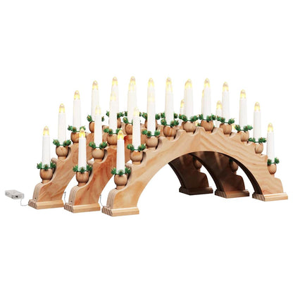 Weihnachtskerzenbogen mit 10 LED Kerzen 3 pcs Braun