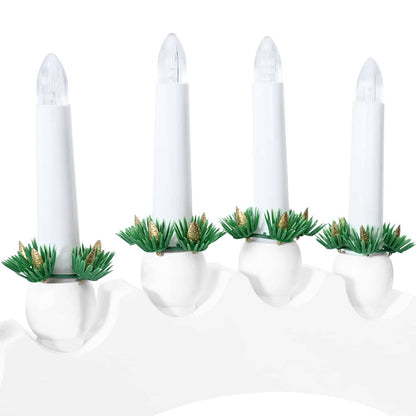 Weihnachtskerzenbogen mit 10 LED Kerzen Weiß 47 x 5 x 29 cm