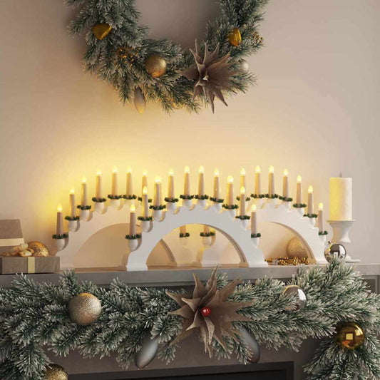 Weihnachtskerzenbogen mit 10 LED Kerzen 3 pcs Weiß
