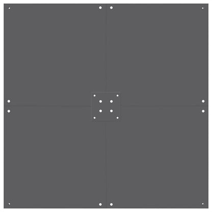 Sonnenschirmständer Dunkelgrau 100 x 100 x 4 cm Stahl