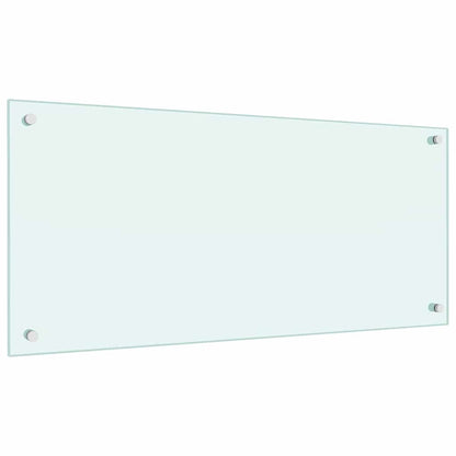 Küchenrückwand 2 pcs Weiß 90 x 40 cm Gehärtetes Glas