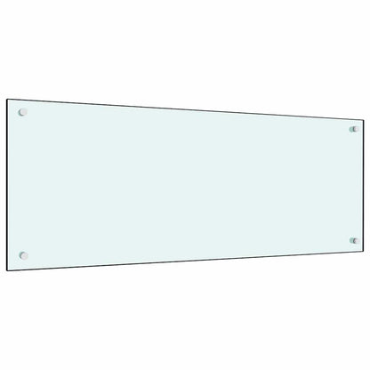 Küchenrückwand 2 pcs Weiß 100 x 40 cm Gehärtetes Glas
