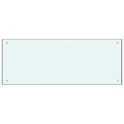 Küchenrückwand 2 pcs Weiß 100 x 40 cm Gehärtetes Glas