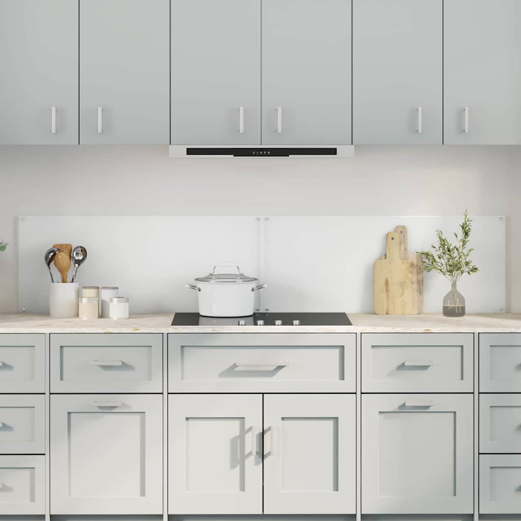 Küchenrückwand 2 pcs Transparent 100 x 40 cm Gehärtetes Glas