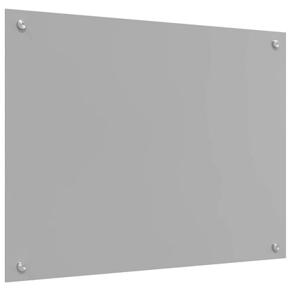 Küchenrückwand 2 pcs Hellgrau 80 x 60 cm Gehärtetes Glas