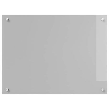 Küchenrückwand 2 pcs Hellgrau 80 x 60 cm Gehärtetes Glas