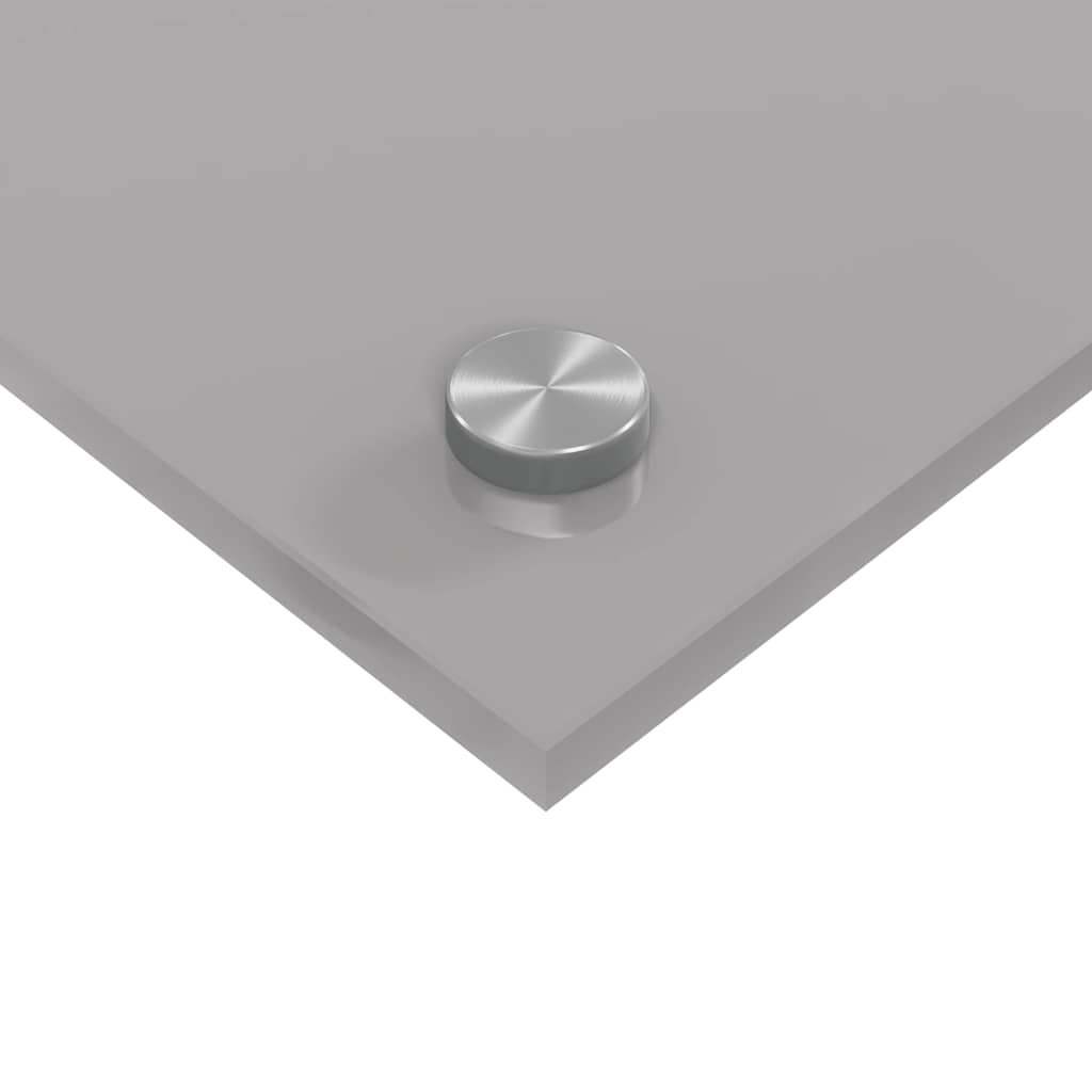 Küchenrückwand 2 pcs Hellgrau 90 x 40 cm Gehärtetes Glas
