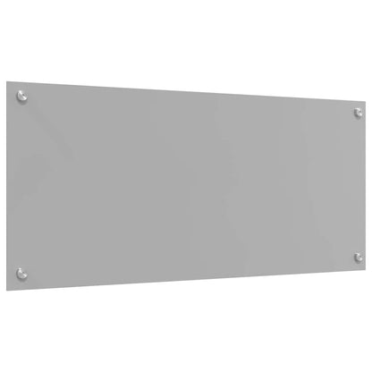 Küchenrückwand 2 pcs Hellgrau 90 x 40 cm Gehärtetes Glas