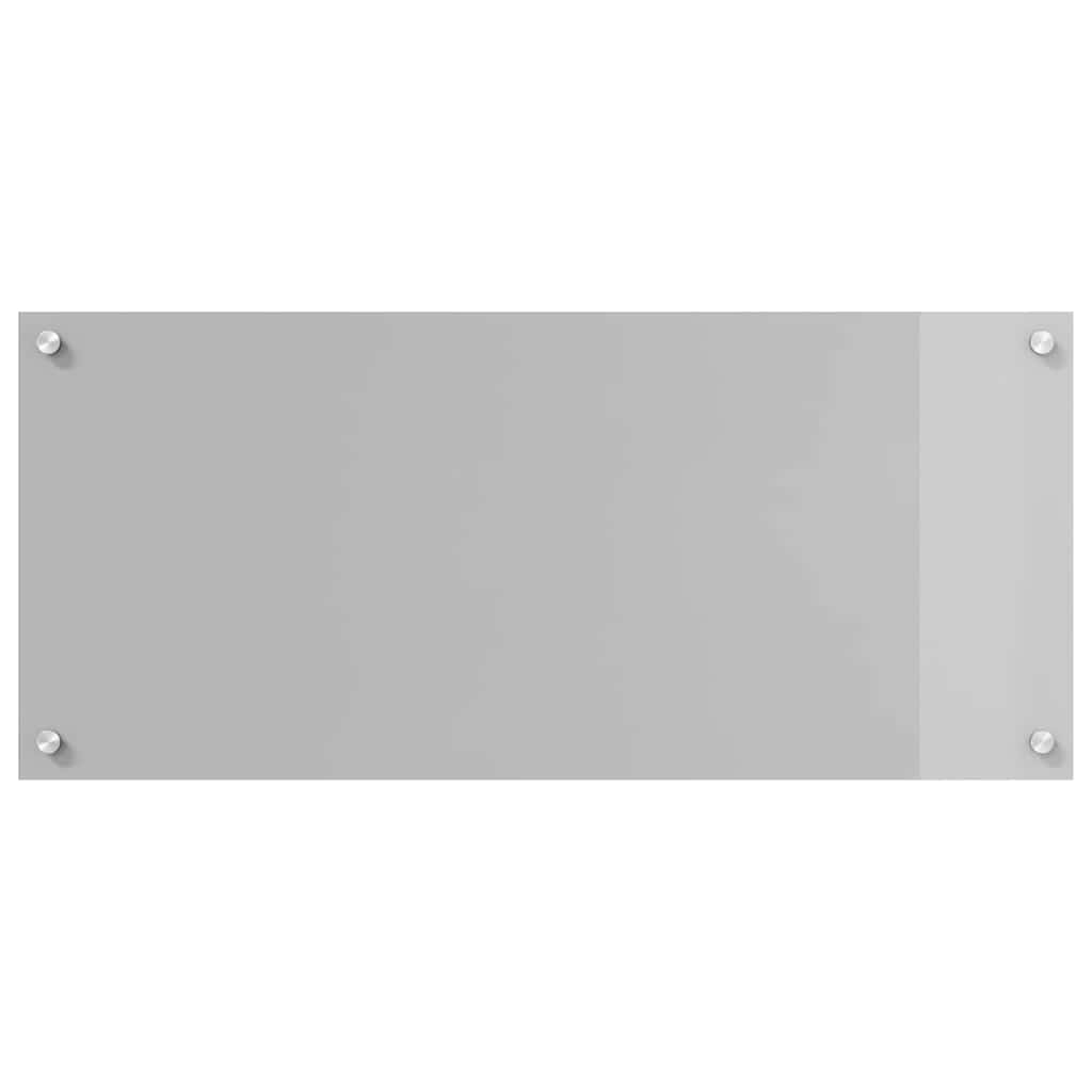 Küchenrückwand 2 pcs Hellgrau 90 x 40 cm Gehärtetes Glas