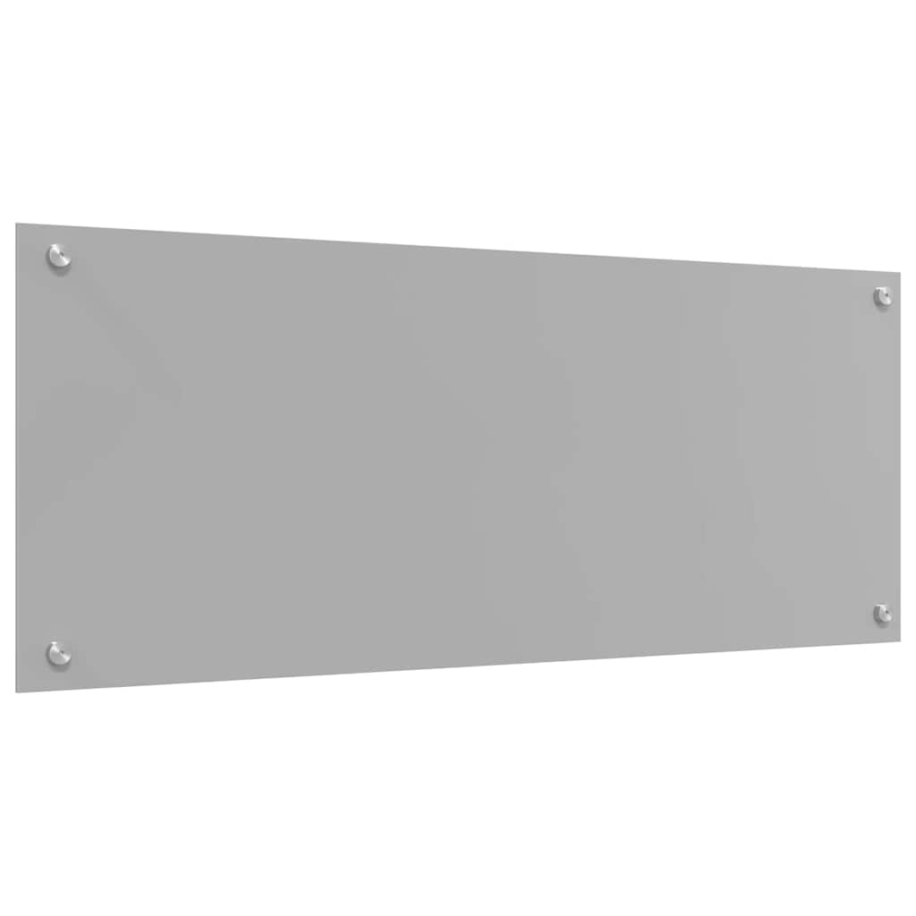 Küchenrückwand 2 pcs Hellgrau 100 x 40 cm Gehärtetes Glas