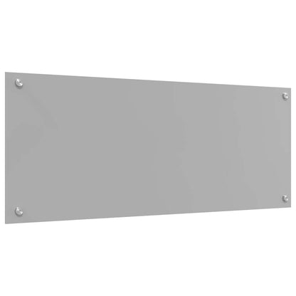 Küchenrückwand 2 pcs Hellgrau 100 x 40 cm Gehärtetes Glas