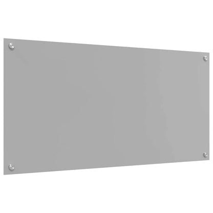 Küchenrückwand 2 pcs Hellgrau 100 x 50 cm Gehärtetes Glas