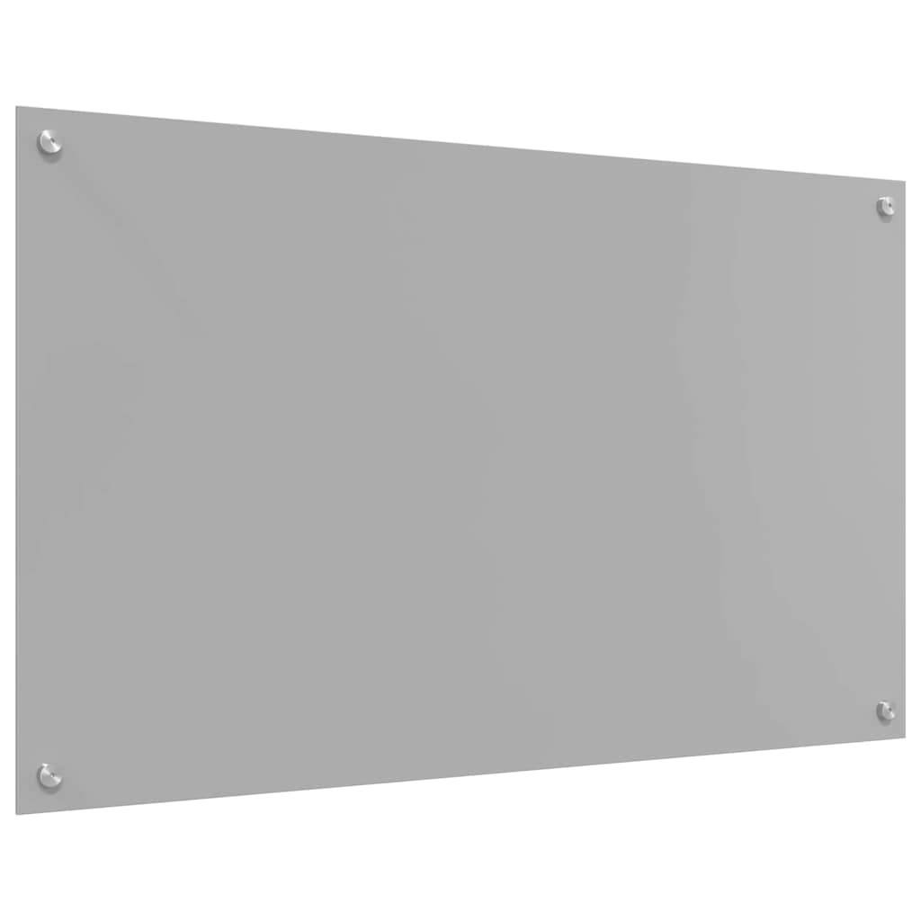 Küchenrückwand 2 pcs Hellgrau 100 x 60 cm Gehärtetes Glas