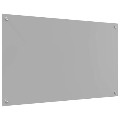 Küchenrückwand 2 pcs Hellgrau 100 x 60 cm Gehärtetes Glas