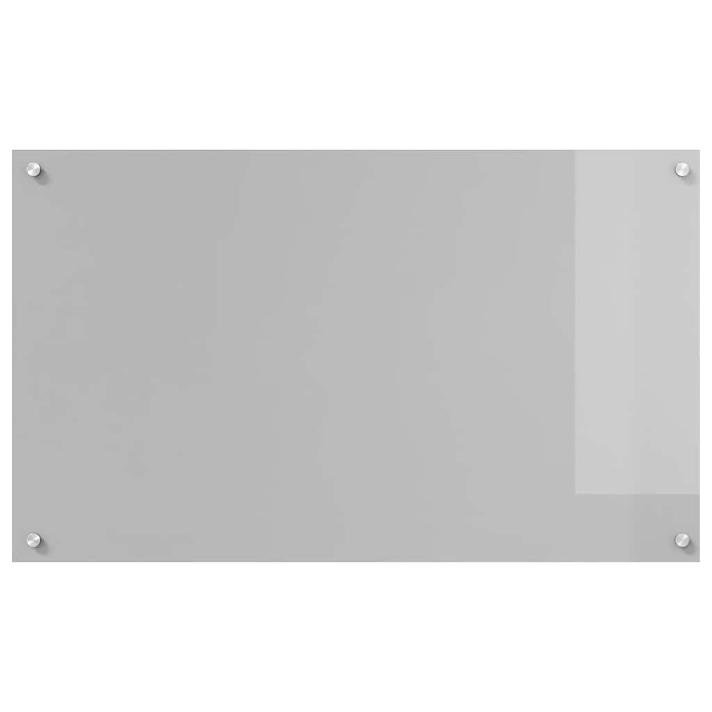 Küchenrückwand 2 pcs Hellgrau 100 x 60 cm Gehärtetes Glas