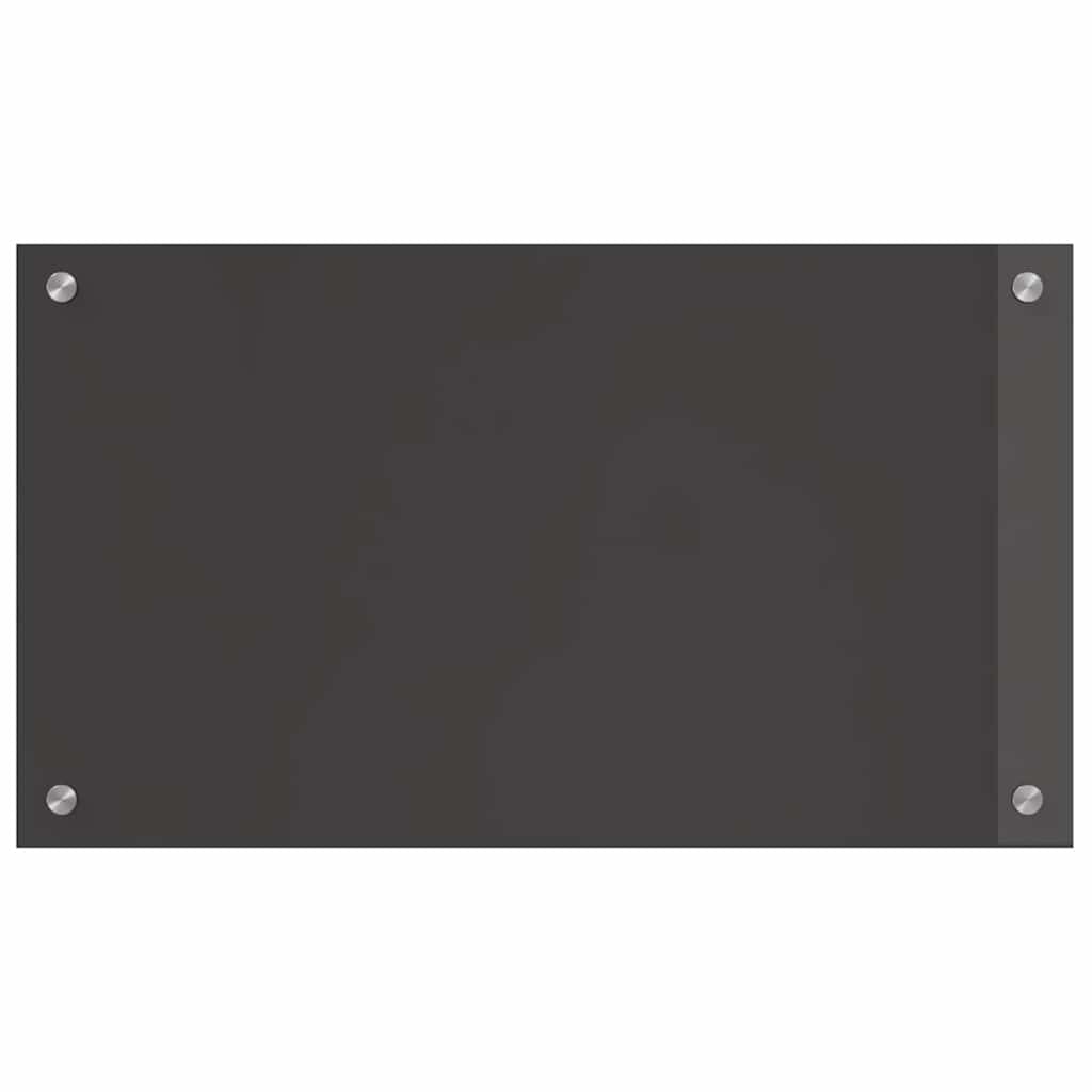 Küchenrückwand 2 pcs Dunkelgrau 70 x 40 cm Gehärtetes Glas