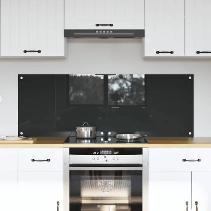 Küchenrückwand 2 pcs Dunkelgrau 70 x 50 cm Gehärtetes Glas