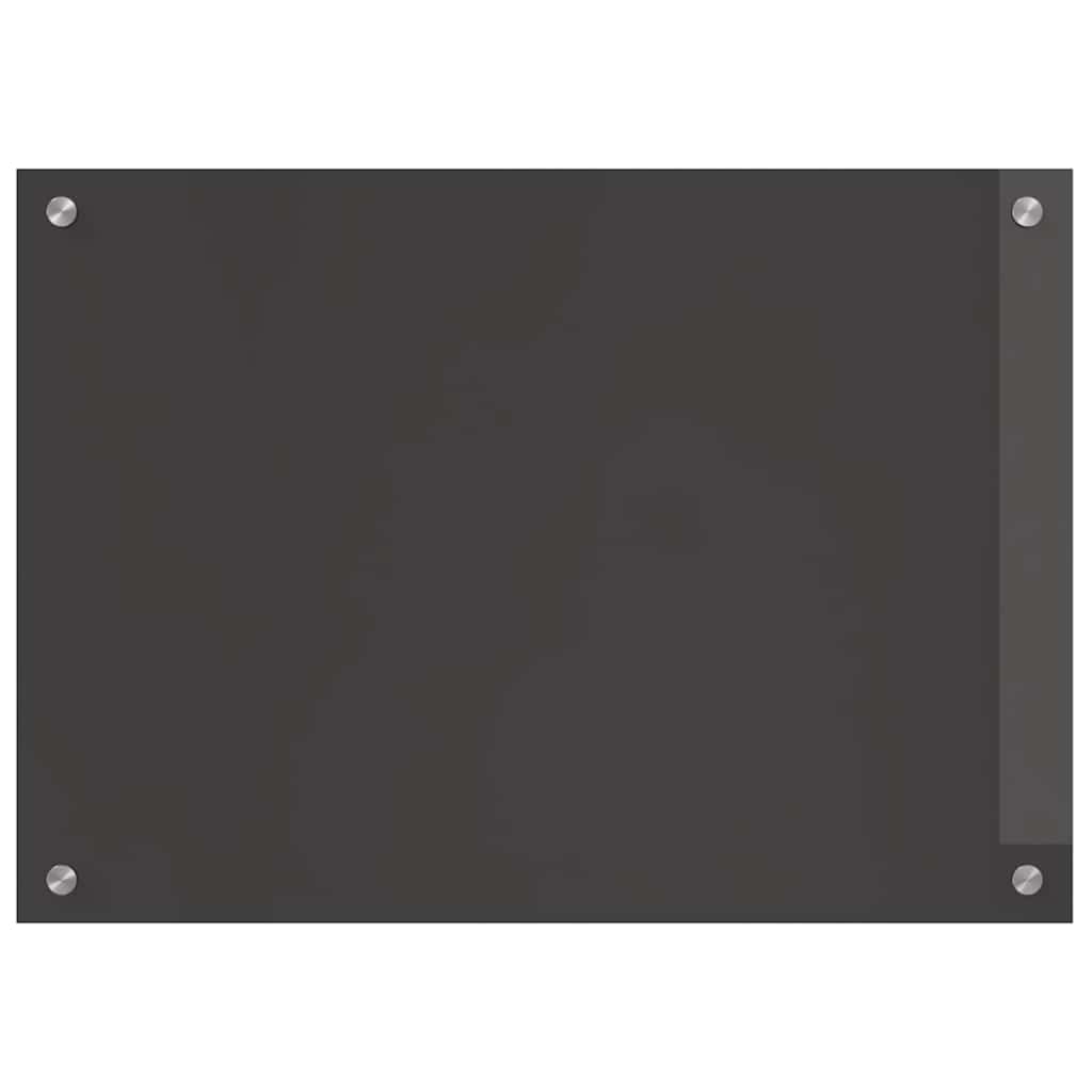 Küchenrückwand 2 pcs Dunkelgrau 70 x 50 cm Gehärtetes Glas