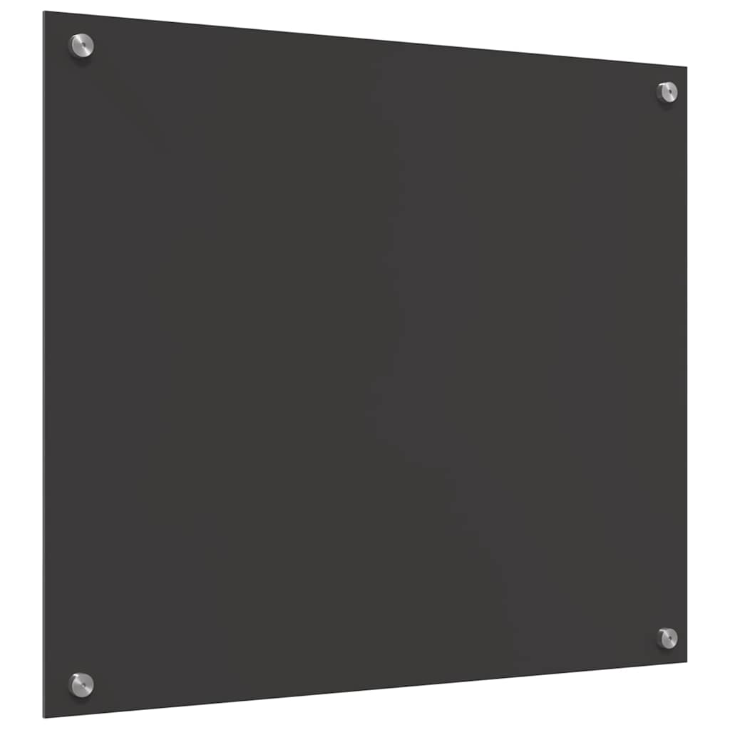 Küchenrückwand 2 pcs Dunkelgrau 70 x 60 cm Gehärtetes Glas