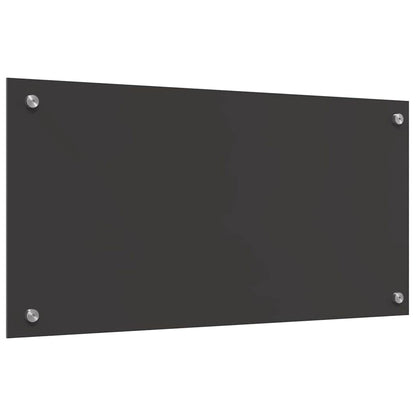 Küchenrückwand 2 pcs Dunkelgrau 80 x 40 cm Gehärtetes Glas