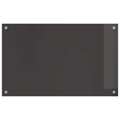 Küchenrückwand 2 pcs Dunkelgrau 80 x 50 cm Gehärtetes Glas