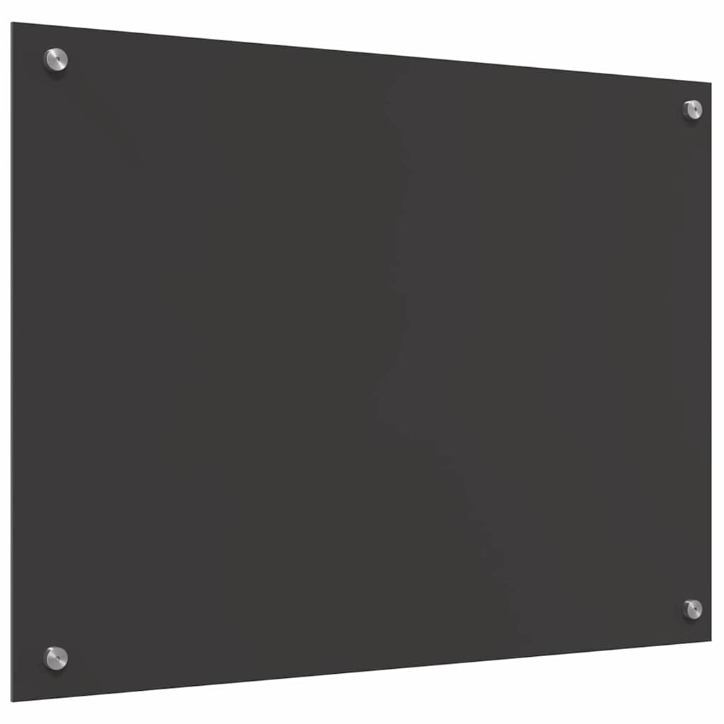Küchenrückwand 2 pcs Dunkelgrau 80 x 60 cm Gehärtetes Glas