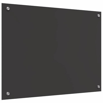 Küchenrückwand 2 pcs Dunkelgrau 80 x 60 cm Gehärtetes Glas