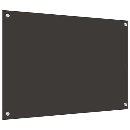 Küchenrückwand 2 pcs Dunkelgrau 90 x 60 cm Gehärtetes Glas
