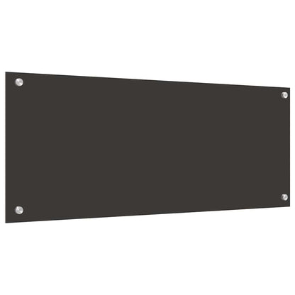 Küchenrückwand 2 pcs Dunkelgrau 100 x 40 cm Gehärtetes Glas