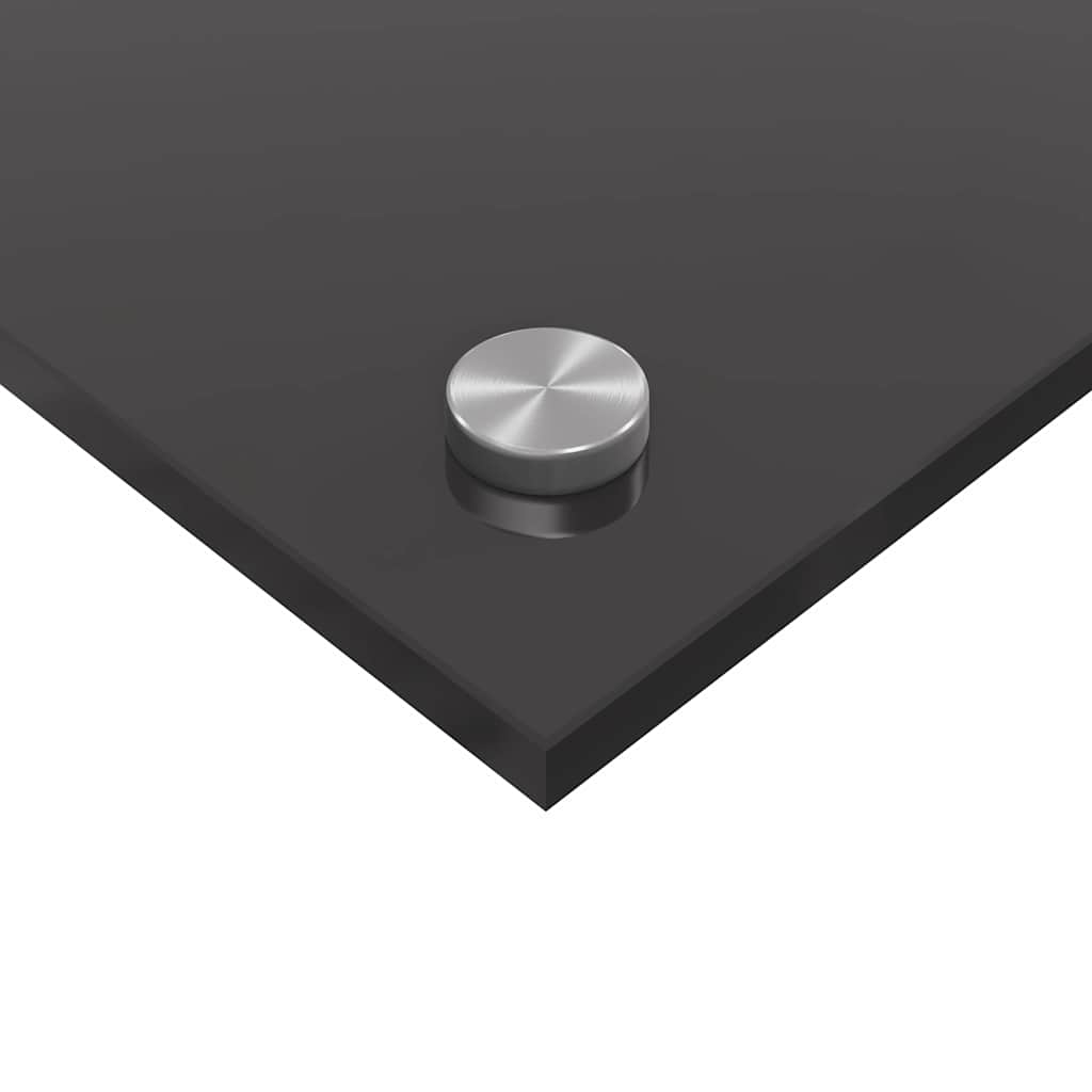 Küchenrückwand 2 pcs Dunkelgrau 100 x 60 cm Gehärtetes Glas
